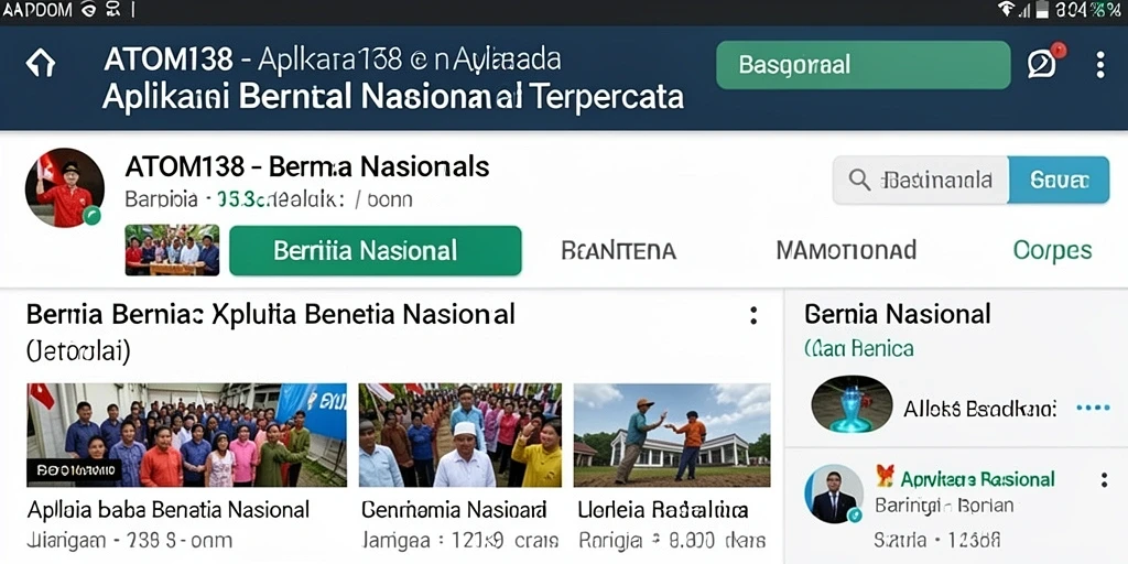 Tampilan antarmuka aplikasi ATOM138 yang informatif dan ramah pengguna.