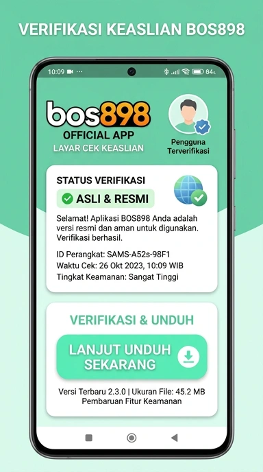 Tampilan kanal resmi bos898